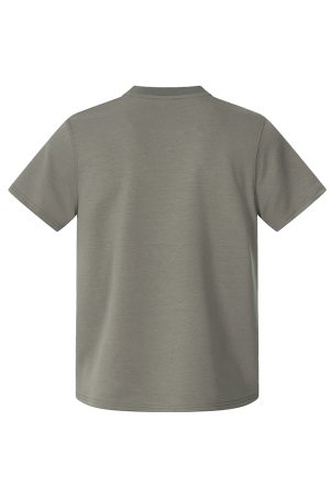 Summer 2025 Short Sleeve Knit Tee - Shoulder Spliced Fitted Top for Casual 90s Y2K Style