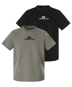 Summer 2025 Short Sleeve Knit Tee - Shoulder Spliced Fitted Top for Casual 90s Y2K Style