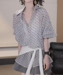 Summer 2025 Women's Chinese Style Sleeveless Green Printed Top and Shorts Two-Piece Set - National Wind Fashion