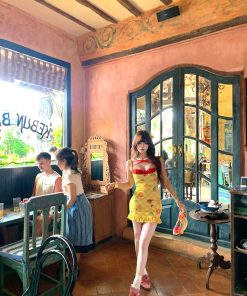 Summer Beach Vacation Sleeveless Bodycon Dress for Women - Waist-Cinching Slim Fit Short Skirt