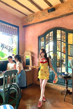 Summer Beach Vacation Sleeveless Bodycon Dress for Women - Waist-Cinching Slim Fit Short Skirt