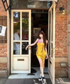 Summer Bodycon T-Shirt Dress for Women, Waist-Defining Slimming Design, Two-Way Wear, Casual Chic Style