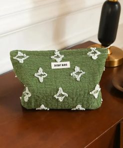 Summer Clothes For Girls, Girl Fashion Outfits - Tasseled Star Embroidered Makeup Bag