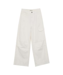 Summer Floral Print Wide-Leg Loose Women's Jeans - 2025 American Design, Trendy Summer Pants for Effortless Style