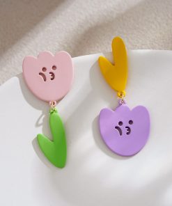 Summer Flower Petal Earrings, Cute Quirky Design, Unique 2025 Style, Personalized Jewelry for Women