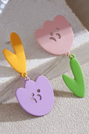 Summer Flower Petal Earrings, Cute Quirky Design, Unique 2025 Style, Personalized Jewelry for Women