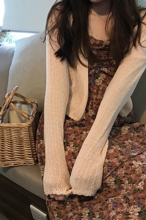 Summer Knit Cardigan Shawl with Camisole Dress Cover-Up - Women's Airy Thin Coat for 2025 Fashion
