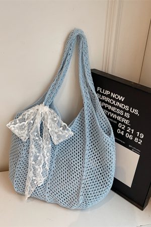 Summer Large Capacity Straw Woven Bag for Women - 2025 Fashion Beach Tote, Hollow Shoulder Commuter Bag, Trendy Vacation Accessory