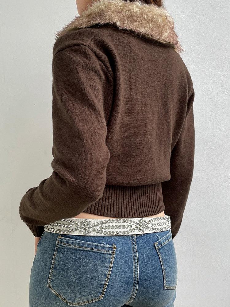 Summer Office Outfits, Cute Modest Outfits - Cropped Design Zip-Up Cardigan Summer Office Outfits, Cute Modest Outfits - Cropped Design Zip-Up Cardigan