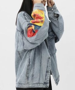 Summer Outfit Coquette, Girl Styles Outfit - Vincent Van Gogh Denim Jacket
