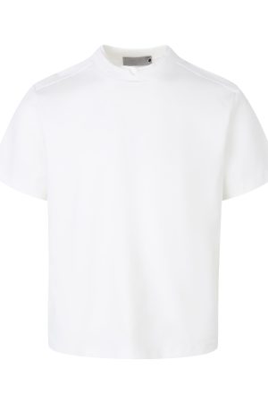 Summer Slim Fit Double-Layer Collar Solid Color Short Sleeve T-Shirt - Versatile Basic Tee for Effortless Style