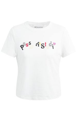 Summer Slim Fit Fun Letter Logo Printed Short Sleeve T-Shirt for Women - Versatile Casual Style, Perfect for Y2K and Everyday Wear