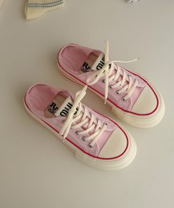 Summer Thick-Soled Canvas Sneakers for Women - Two-Way Wear, Breathable & Versatile, 2025 New Style, Casual Footwear