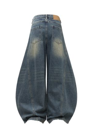 Summer Thin Baggy Jeans for Women - 2025 American Vintage Style Machete Pants
