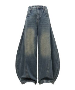 Summer Thin Baggy Jeans for Women - 2025 American Vintage Style Machete Pants