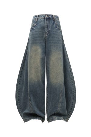 Summer Thin Baggy Jeans for Women - 2025 American Vintage Style Machete Pants