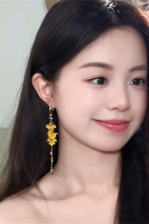 Super Fairy Long Osmanthus Tassel Earrings - Forest Style Fresh Vacation Ear Accessories, Unique Mosquito Coil Plate Design