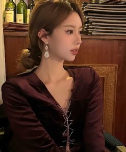 Super Sparkly Long Drop Zircon Earrings for Women - Lightweight Luxury Elegant Ear Studs with Unique Design