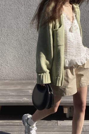 Super Sweet Lotus Leaf Edge Camisole with Ruffle Details - Cute Korean Style Top for Effortless Y2K Fashion