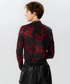 Teenage Style, Acubi Fashion Dress - Dragon High Neck Top