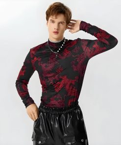 Teenage Style, Acubi Fashion Dress - Dragon High Neck Top