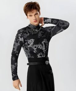 Teenage Style, Acubi Fashion Dress - Dragon High Neck Top