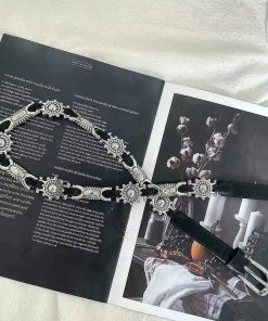 Tenue Chic Femme, School Looks - Metal Faux Leather Tiny Belt