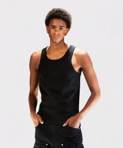 Textured Skin-Friendly 450G Xinjiang Cotton Heavyweight Ribbed Tank Top - Shaping Base Layer for Everyday Style
