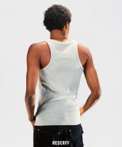 Textured Skin-Friendly 450G Xinjiang Cotton Heavyweight Ribbed Tank Top - Shaping Base Layer for Everyday Style