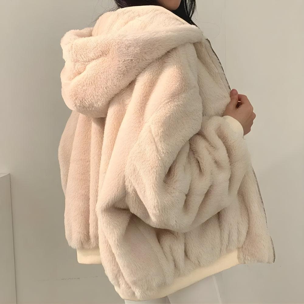 That Girl Outfits School, Long Maxi Skirts Outfit - Teddy Reversible Hooded Jacket That Girl Outfits School, Long Maxi Skirts Outfit - Teddy Reversible Hooded Jacket