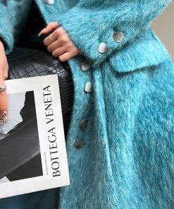 Thick Long Hair Wool Coat for Women | High-Quality Temperament Outerwear | Mahai Style | Cozy Winter Fashion