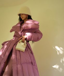 Thick Mid-Length Down Jacket with Zero-Pressure Design - Heavy-Duty Winter Puff Coat for 2025, Perfect for Y2K and Korean Style Fashion