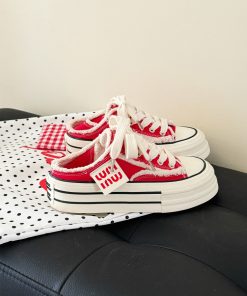 Thick-Soled Canvas Slip-On Shoes for Women - Summer 2025 Outdoor Soft Bottom Lightweight Sneakers