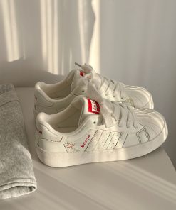 Thick-Soled Casual Shell Sneakers for Women - Breathable Versatile Little White Sports Shoes - 2025 Spring Collection