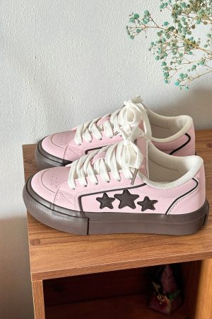 Thick-Soled Little White Sneakers for Women - Starry Casual Sports Shoes - Versatile Spring 2025 Style