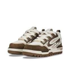 Thick-Soled Low-Top Sneakers for Couples - Trendy Pudgy Shoes with Breadcrumb Design, Perfect for Y2K and Street Style Fashion