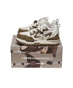 Thick-Soled Low-Top Sneakers for Couples - Trendy Pudgy Shoes with Breadcrumb Design, Perfect for Y2K and Street Style Fashion