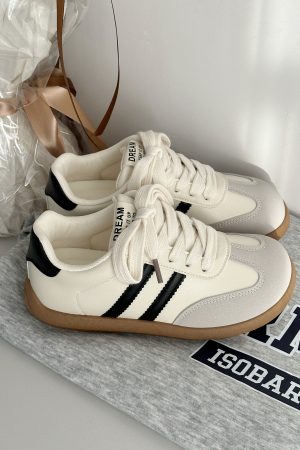 Thick-Soled Training Shoes for Women - 2025 Autumn Versatile Casual Ugly Cute Big Head Sneakers Little White Shoes