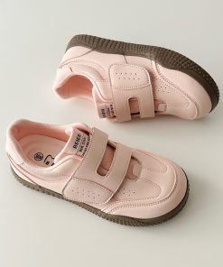 Thick-Soled Velcro Training Shoes for Men and Women - Casual Sports Footwear for Spring and Autumn - Height-Increasing Design