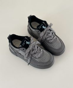 Thick-Soled White Sneakers for Women - 2025 Spring Versatile Soft Sole Casual Sports Shoes, Y2K Inspired Street Style