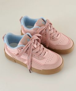 Thick-Soled White Sneakers for Women - 2025 Spring Versatile Soft Sole Casual Sports Shoes, Y2K Inspired Street Style