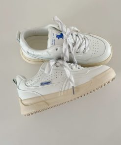 Thick-Soled White Sneakers for Women - 2025 Spring Versatile Soft Sole Casual Sports Shoes, Y2K Inspired Street Style