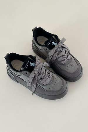 Thick-Soled White Sneakers for Women - 2025 Spring Versatile Soft Sole Casual Sports Shoes, Y2K Inspired Street Style