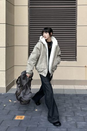 Thick Waterproof Cotton Jacket with Mink Fur Collar, Hooded Winter Coat for Women, Marble Mountain Carving Design
