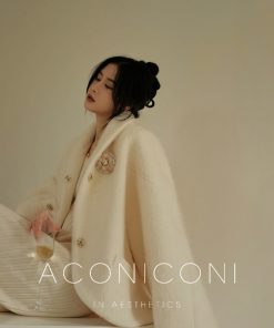 Thick White Short Woolen Coat with Gentle Lapel - Elegant Winter Outerwear for Chic Style