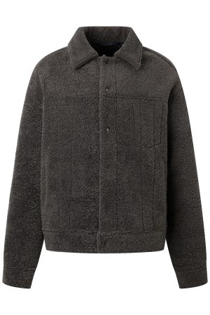 Thickened Lamb Fleece Jacket for Autumn & Winter, High-End Unisex Outerwear, Cozy Cotton Coat, Fashionable Layering Piece