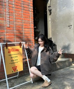 Thickened Lamb Fleece Jacket for Autumn & Winter, High-End Unisex Outerwear, Cozy Cotton Coat, Fashionable Layering Piece