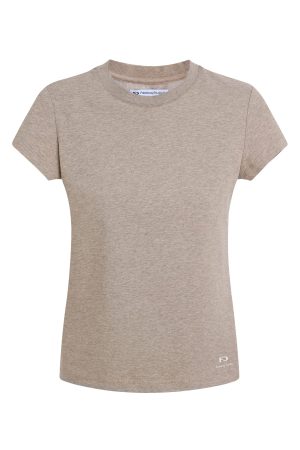 Three-Color Solid Short Sleeve T-Shirt for Women - Slimming Round Neck Basic Layer - Versatile Summer Style