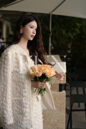 Three-Piece Women's Fashion Set: Heavy Work Jacket, Vest & Skirt - Spring Style, Heartfelt Design, Casual Chic for Everyday Wear