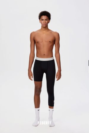 Tight-Fitting 3/4 Sports Pants for Basketball | Quick-Dry, Skin-Friendly Fitness Trousers for Performance and Comfort